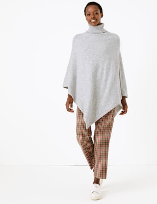 Poncho &agrave; col roul&eacute;