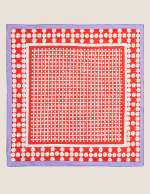 

Per Una Bandana floral 100% algodónWomens - Mezcla De Tonos Naranjas, Mezcla De Tonos Naranjas