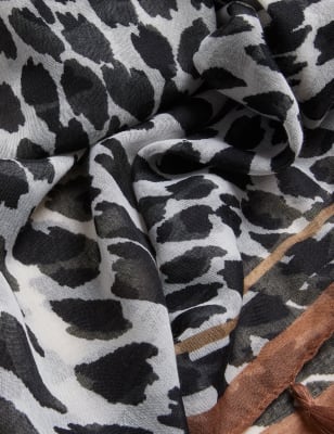 

Womens M&S Collection Animal Tassel Scarf - Natural Mix, Natural Mix