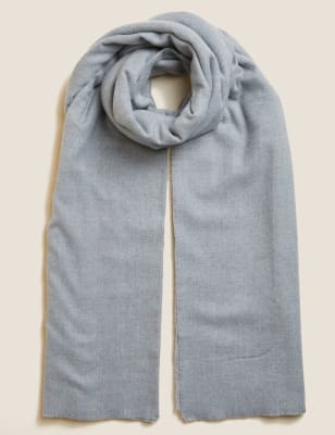 

Womens M&S Collection Blanket Scarf - Grey, Grey