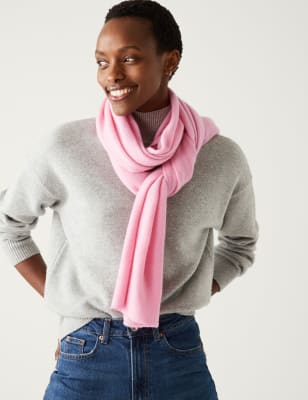 

Autograph Bufanda de punto 100% cachemiraWomens - Rosa, Rosa