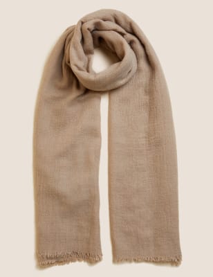 

M&S Collection Bufanda con lanaWomens - Café Con Leche, Café Con Leche