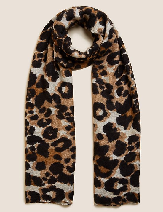 M&S COLLECTION Modal & Wool Pashminetta Scarf 