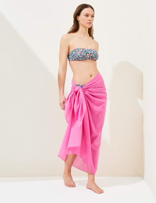 

Womens M&S Collection Websarong aus reiner Baumwolle - Rosa, Rosa