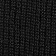 Knitted Ribbed Scarf - black