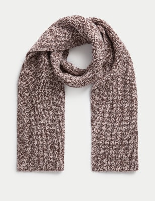 Brushed Fringed Scarf, M&S Collection