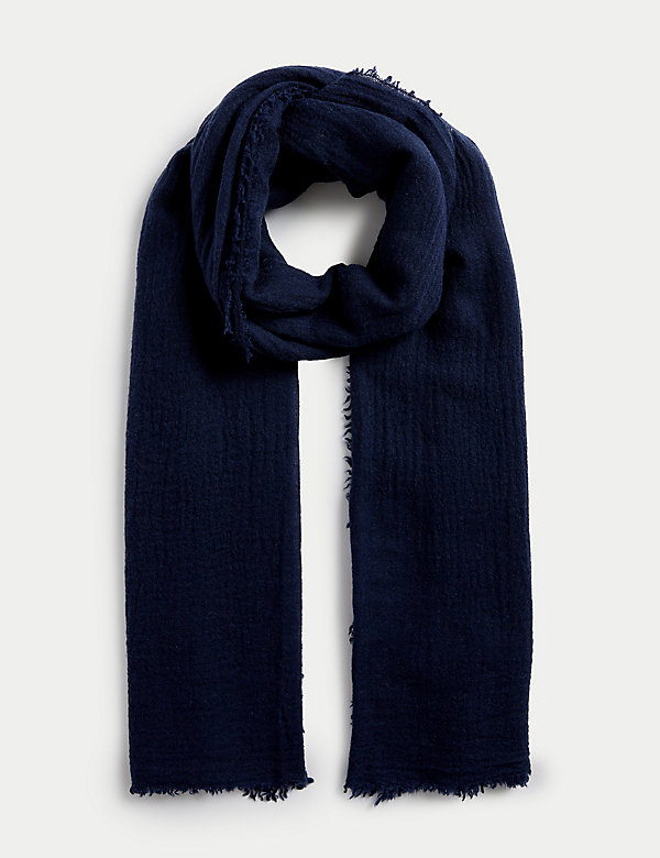 Woven Scarf with Wool - GR