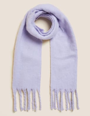 

Womens M&S Collection Fluffy Woven Scarf - Lilac, Lilac