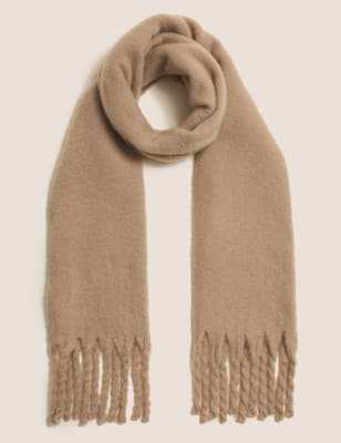 

Womens M&S Collection Fluffy Woven Scarf - Camel, Camel