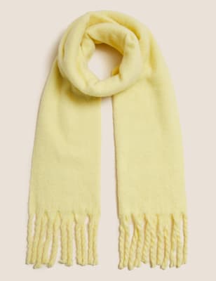 

Womens M&S Collection Fluffy Woven Scarf - Yellow, Yellow