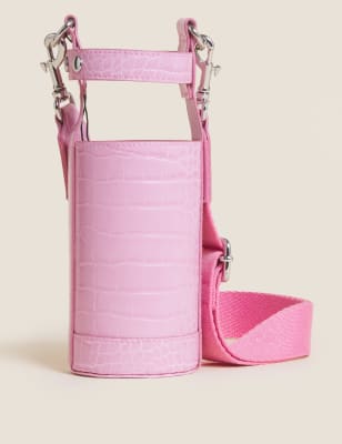 

Womens M&S Collection Croc Effect Water Bottle Carrier - Dusky Rose, Dusky Rose