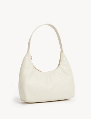 

Womens M&S Collection Faux Leather Underarm Shoulder Bag - Cream, Cream