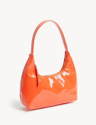 

Womens M&S Collection Faux Leather Underarm Shoulder Bag - Tangerine, Tangerine