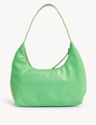 Faux Leather Underarm Shoulder Bag