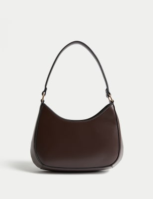 

Womens M&S Collection Faux Leather Underarm Bag - Chocolate, Chocolate