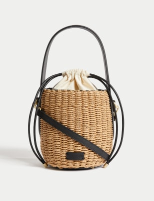 Straw Bucket Bag