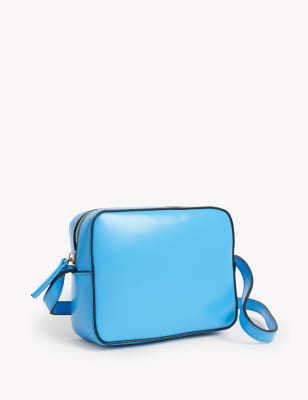 

Womens M&S Collection Faux Leather Cross Body Bag - Turquoise, Turquoise