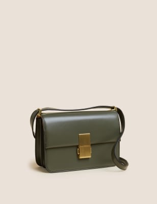 

Womens M&S Collection Faux Leather Cross Body Bag - Light Khaki, Light Khaki