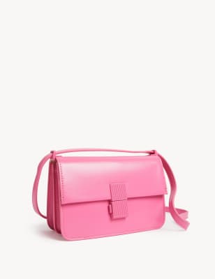 

Womens M&S Collection Faux Leather Cross Body Bag - Blossom, Blossom