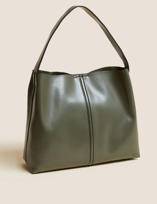 Faux Leather Ball Handbag, Faux Leather Shoulder Bag