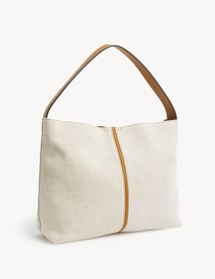

Womens M&S Collection Faux Leather Shoulder Bag - Natural, Natural