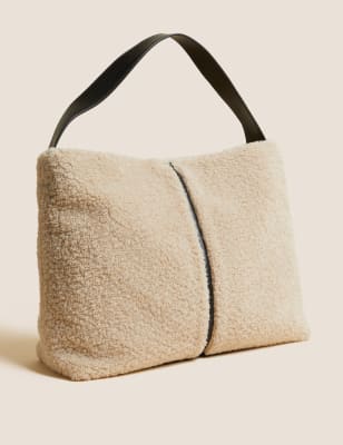 Faux shearling 2024 bag