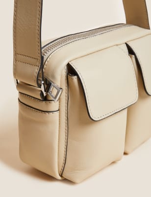 

Womens Autograph Leather Multi Pocket Cross Body Bag - Dark Almond, Dark Almond