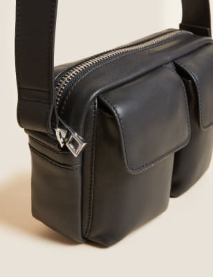 

Autograph Bolso estilo bandolera de piel con varios bolsillosWomens - Negro, Negro