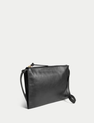 Leather Multi Pocket Cross Body Bag