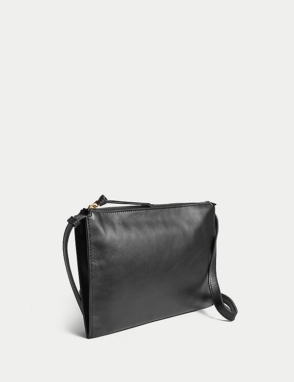 Leather Multi Pocket Cross Body Bag - CA