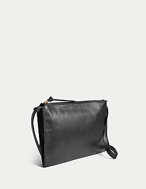 Leather Multi Pocket Cross Body Bag