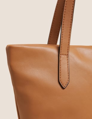 

M&S Collection Bolso de hombro de piel con alasWomens - Café Con Leche, Café Con Leche