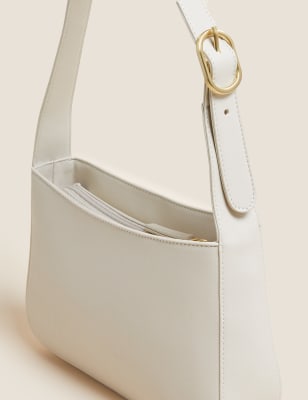 

Womens M&S Collection Faux Leather Mini Underarm Bag - Cream, Cream