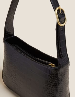 

M&S Collection Bolso mini para debajo del brazo imitación de pielWomens - Negro, Negro