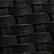 Leather Woven Cross Body Camera Bag - black