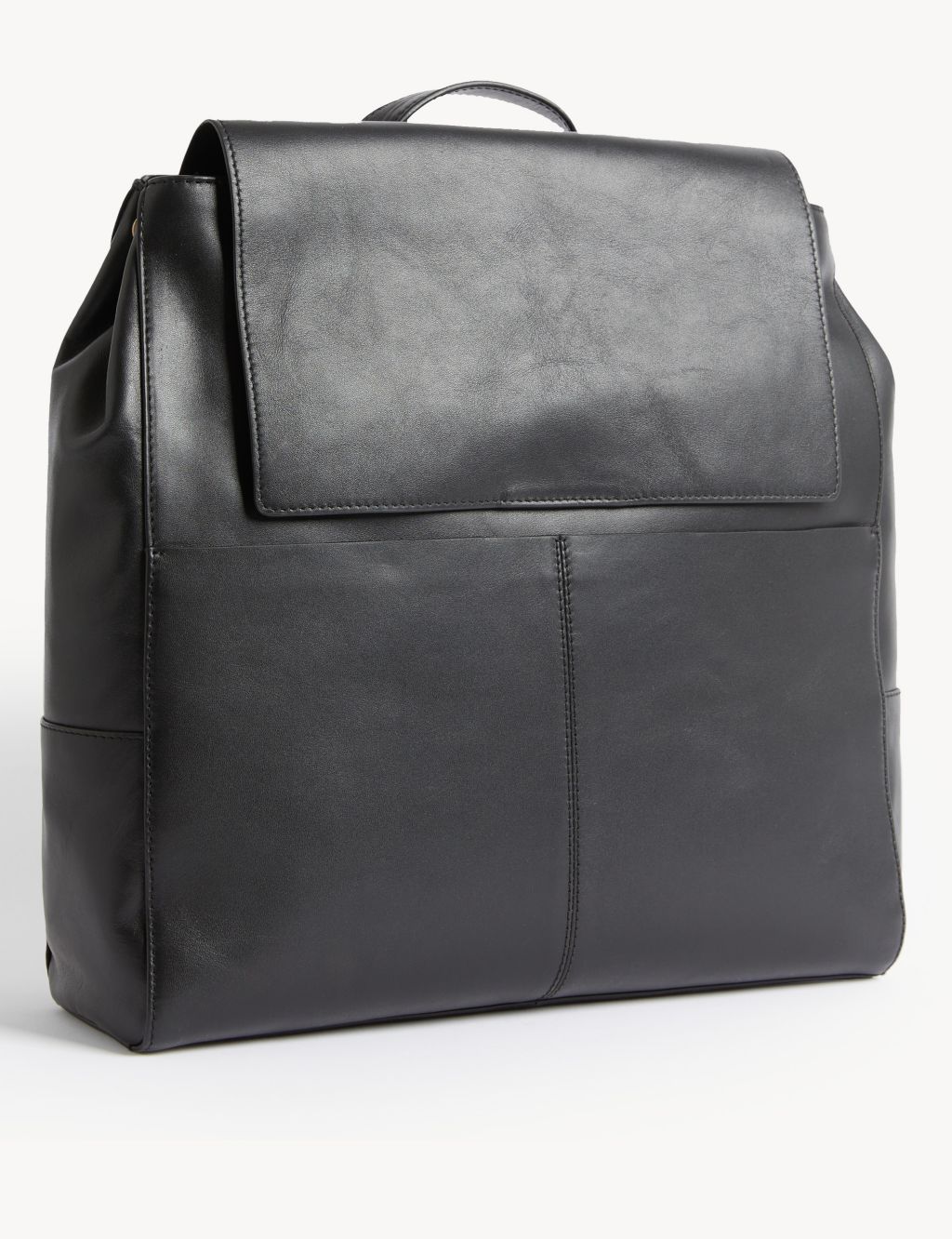 Leather Top Handle Backpack image 1