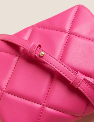 

Womens M&S Collection Faux Leather Mini Cross Body Bag - Cerise, Cerise