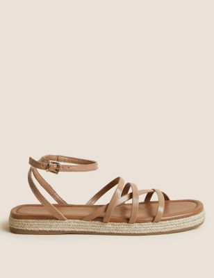 

Womens M&S Collection Strappy Flatform Sandals - Light Tan, Light Tan