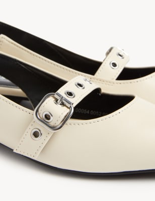 Flat xl platform shoes with online buckles