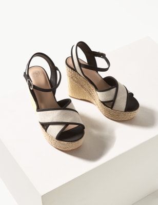 Strappy espadrille best sale wedge sandals