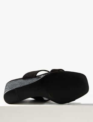 M&s wedge online slippers