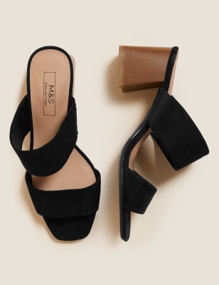 marks and spencer block heel shoes