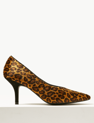 Animal Print Stiletto Heel High Cut 