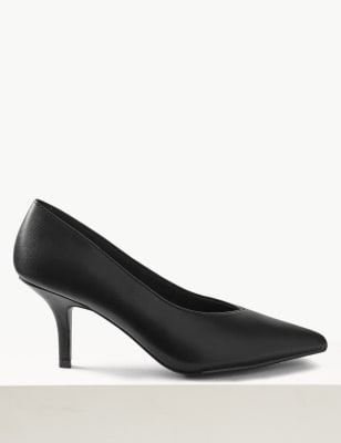 m&s heels black