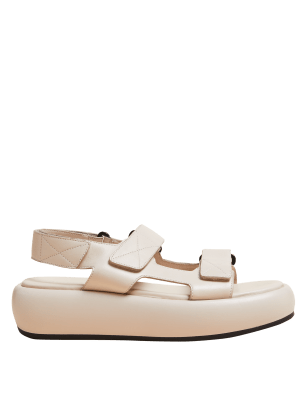 

Womens Autograph Leather Flatform Sandals - Ivory, Ivory