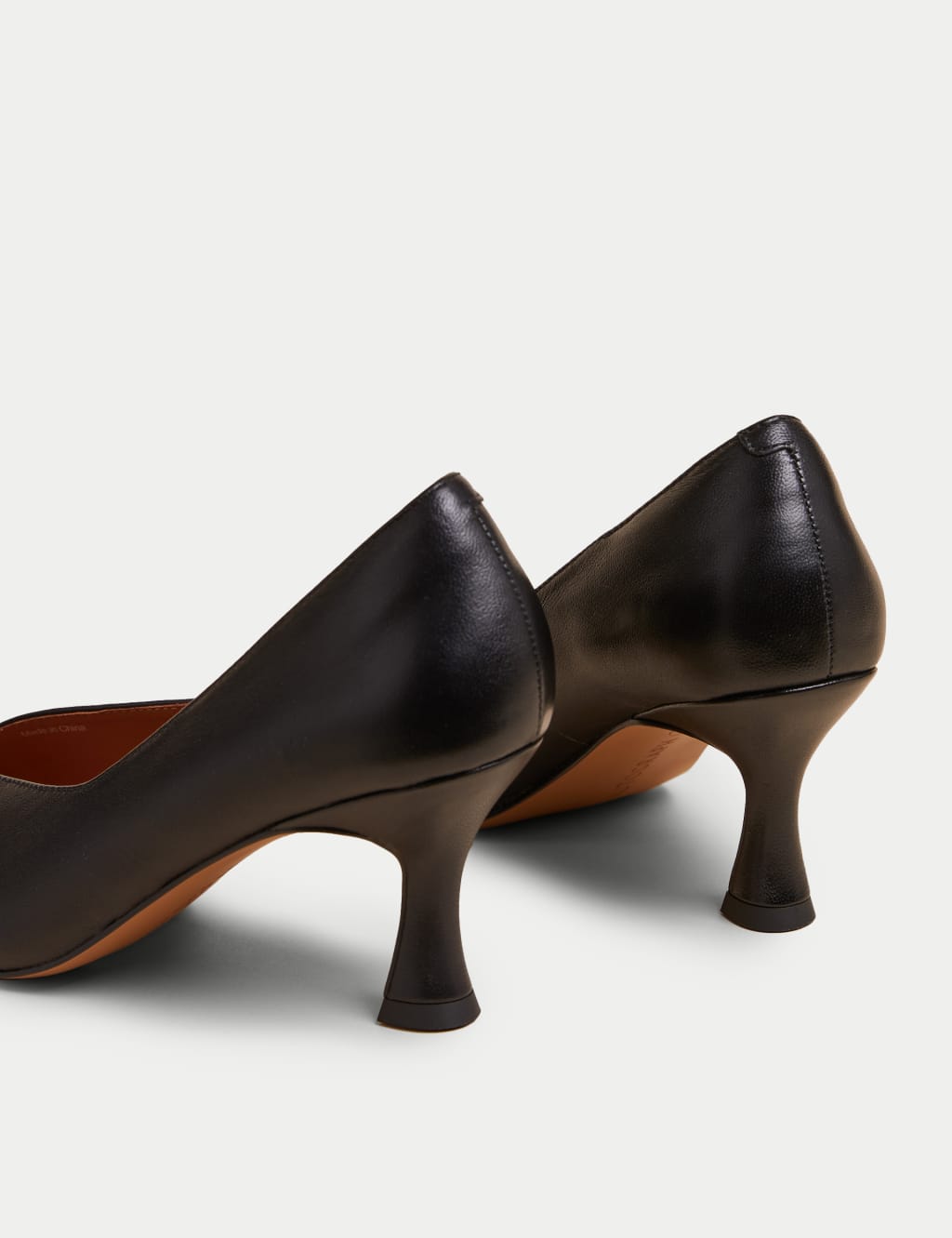 Leather Statement Pointed Court Shoes image 2