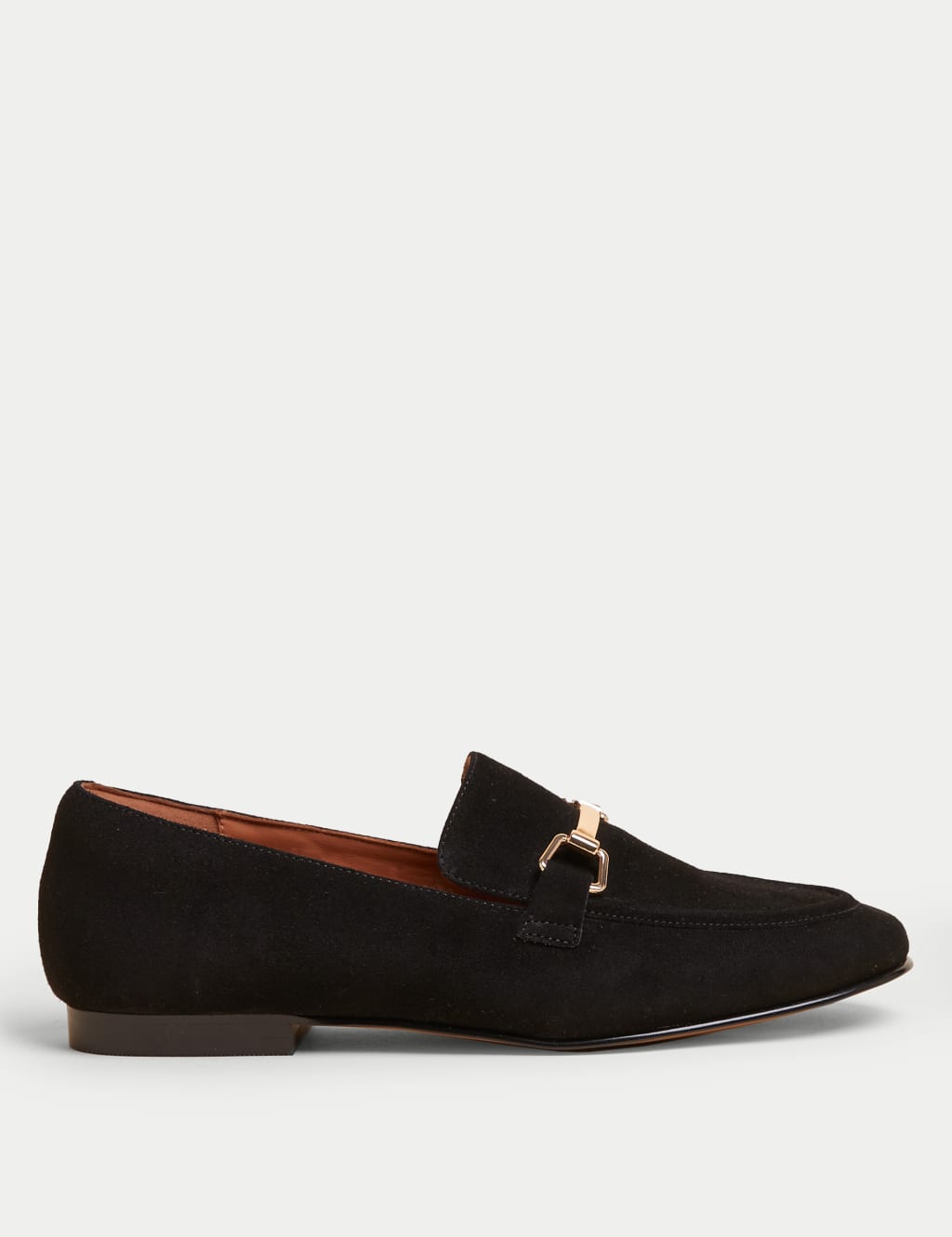 Suede Stain Resistant Bar Trim Loafers image 1