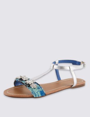 Jewel Weave Embellished Sandals with Insolia Flex® | Michael van der ...