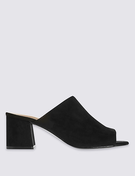 Block Heel Mule Shoes | M&S Collection | M&S