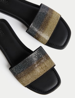 M&s black hot sale mules